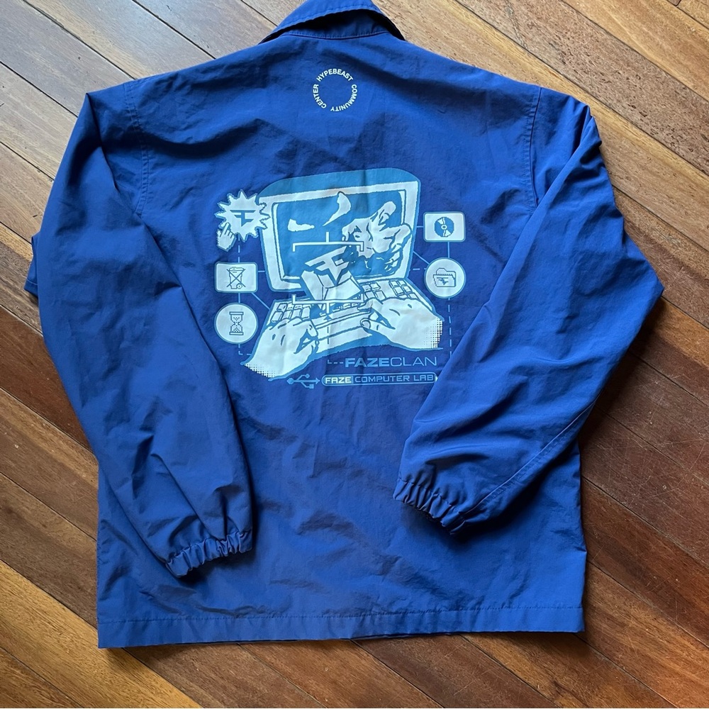 Hypebeast Community Center Coach Jacket Faze Clan Uniqlo Men’s medium Blue